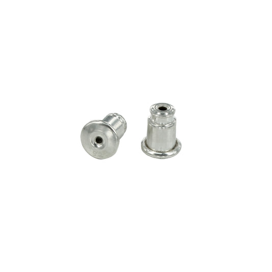 Ear Nuts/Ear Backs in Sterling Silver 5x6.3mm