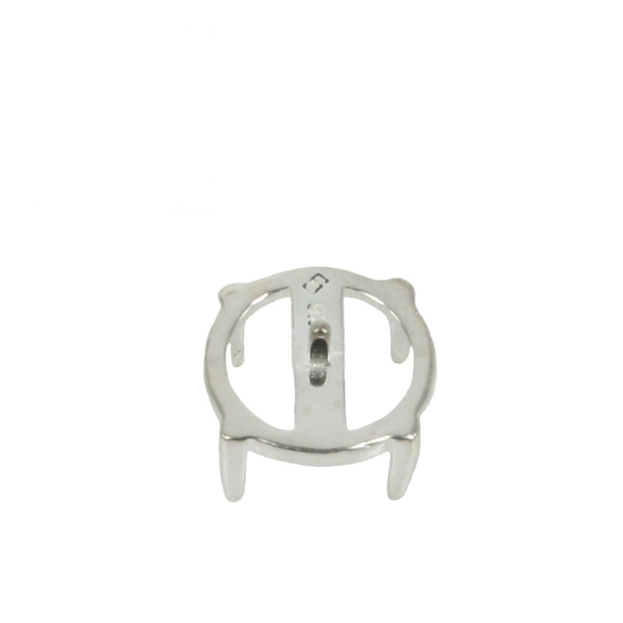 Jeweler Ring Peg Setting Four-Prong Round Seat - back view