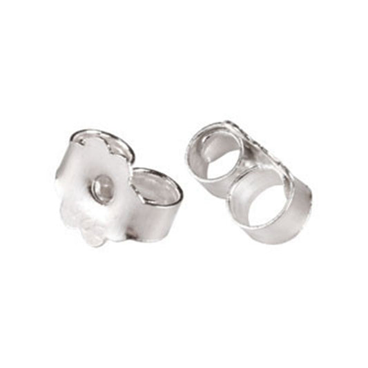 Ear Nuts/Ear Backs in Sterling Silver 4.5x0.25mm Thick