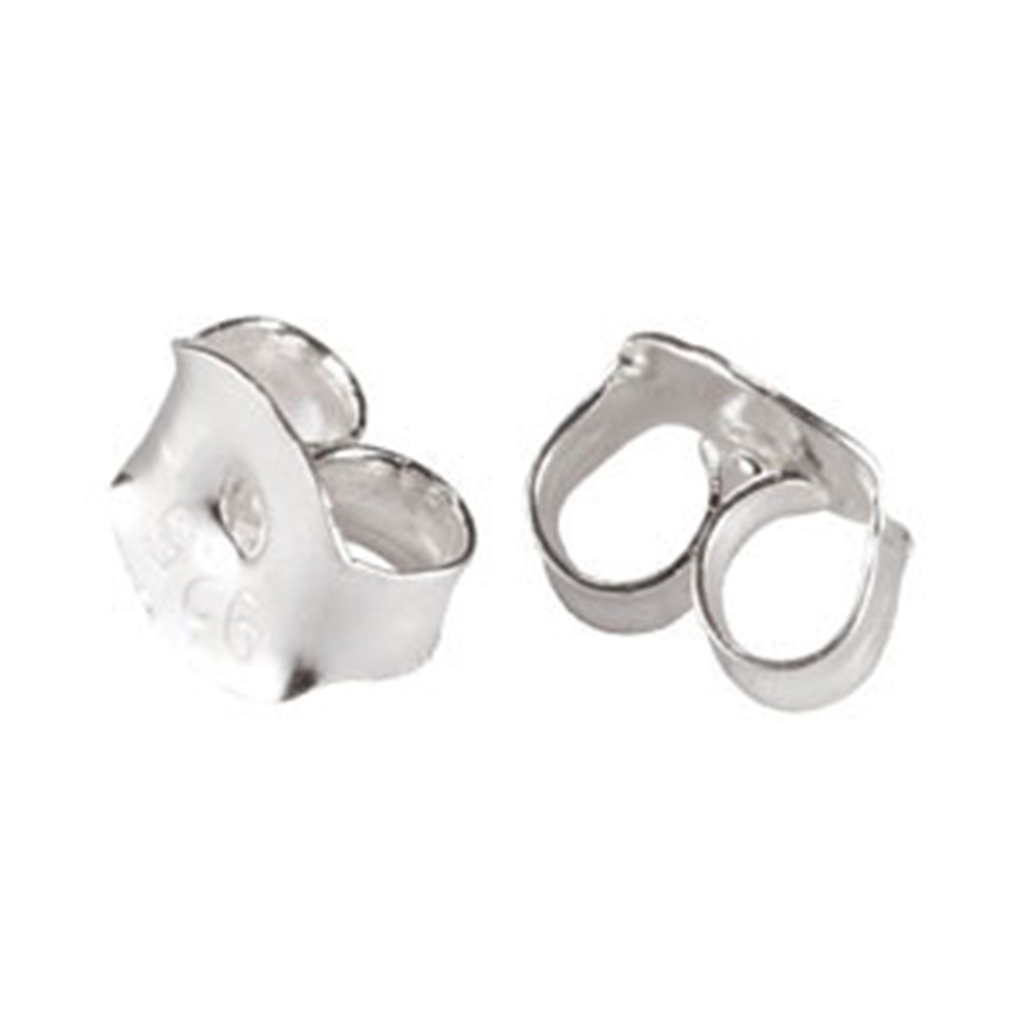 Ear Nuts/Ear Backs in Sterling Silver 4.5x0.20mm Thick