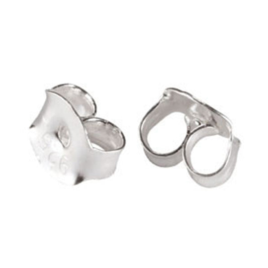 Ear Nuts/Ear Backs in Sterling Silver 4.5x0.20mm Thick