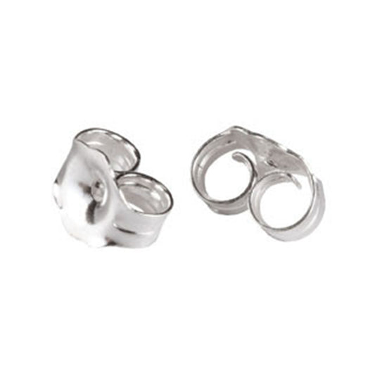 Ear Nuts/Ear Backs in Sterling Silver 4.5x0.25mm Thick