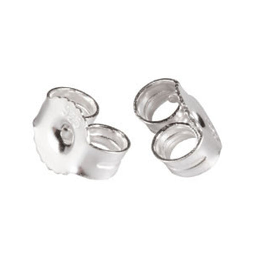 Ear Nuts/Ear Backs in Sterling Silver 5x0.22mm Thick