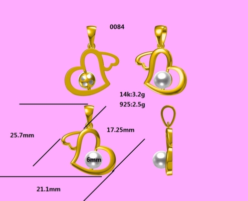 DIY Jewelry Custom Made Pearl Pendant Setting - 3D Design