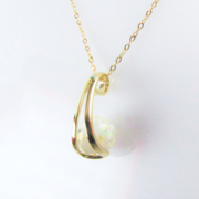DIY Jewelry Custom-Made 14K Gold Pearl Pendant Settings