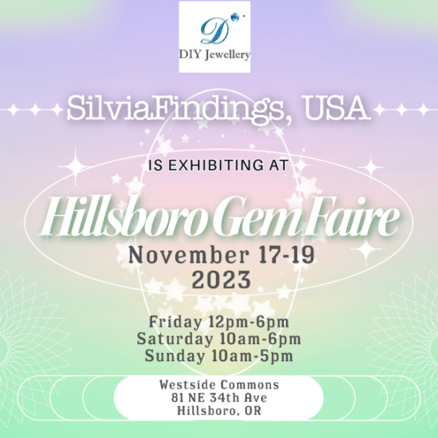 SilviaFindings, USA will be exhibiting at the GemFaire in Hillsboro, OR 17-19 September, 2023