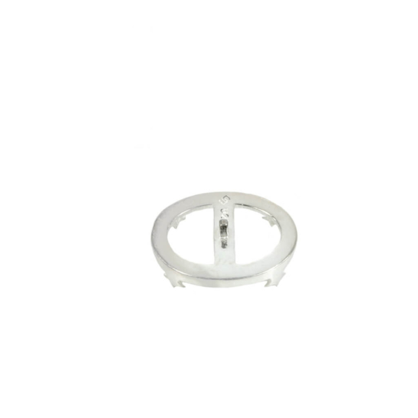 Jeweler Ring Peg Setting Star Tab Style Oval Bezel - back view