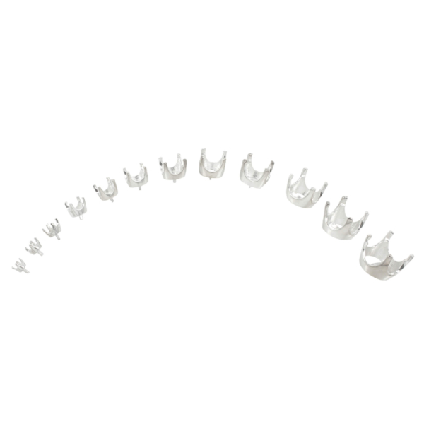 Jeweler Ring Peg Setting Crown Style Four-Prong Round - group