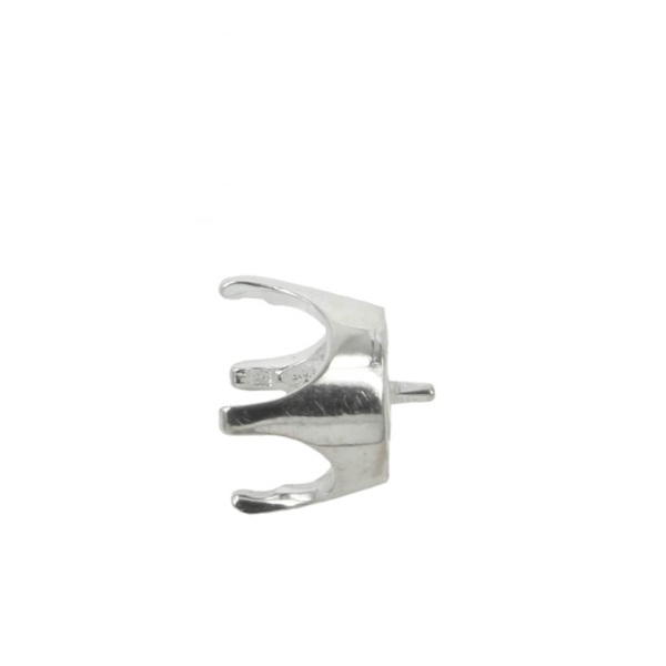 Jeweler Ring Peg Setting Crown Style Four-Prong Round - side view