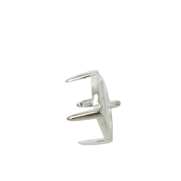 Jeweler Ring Peg Setting Four-Prong Round Seat - side view
