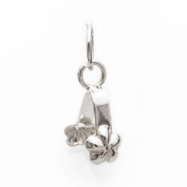 Floral Pinch Bail in Sterling Silver 5mm