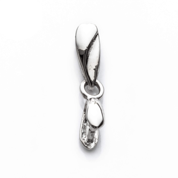 Pinch Bail with Loop Component in Sterling Silver 3.4mm