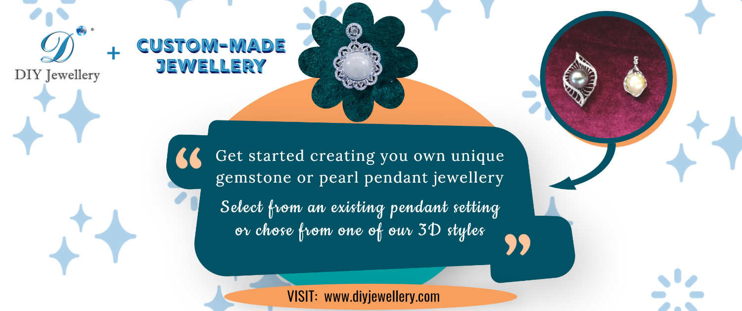 DIY Jewelry + Custom-Made Jewelry for inspiration to create your own pendant Jewelry