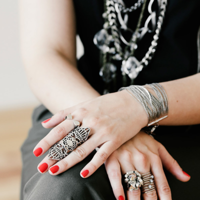 Woman wearing Jewelry